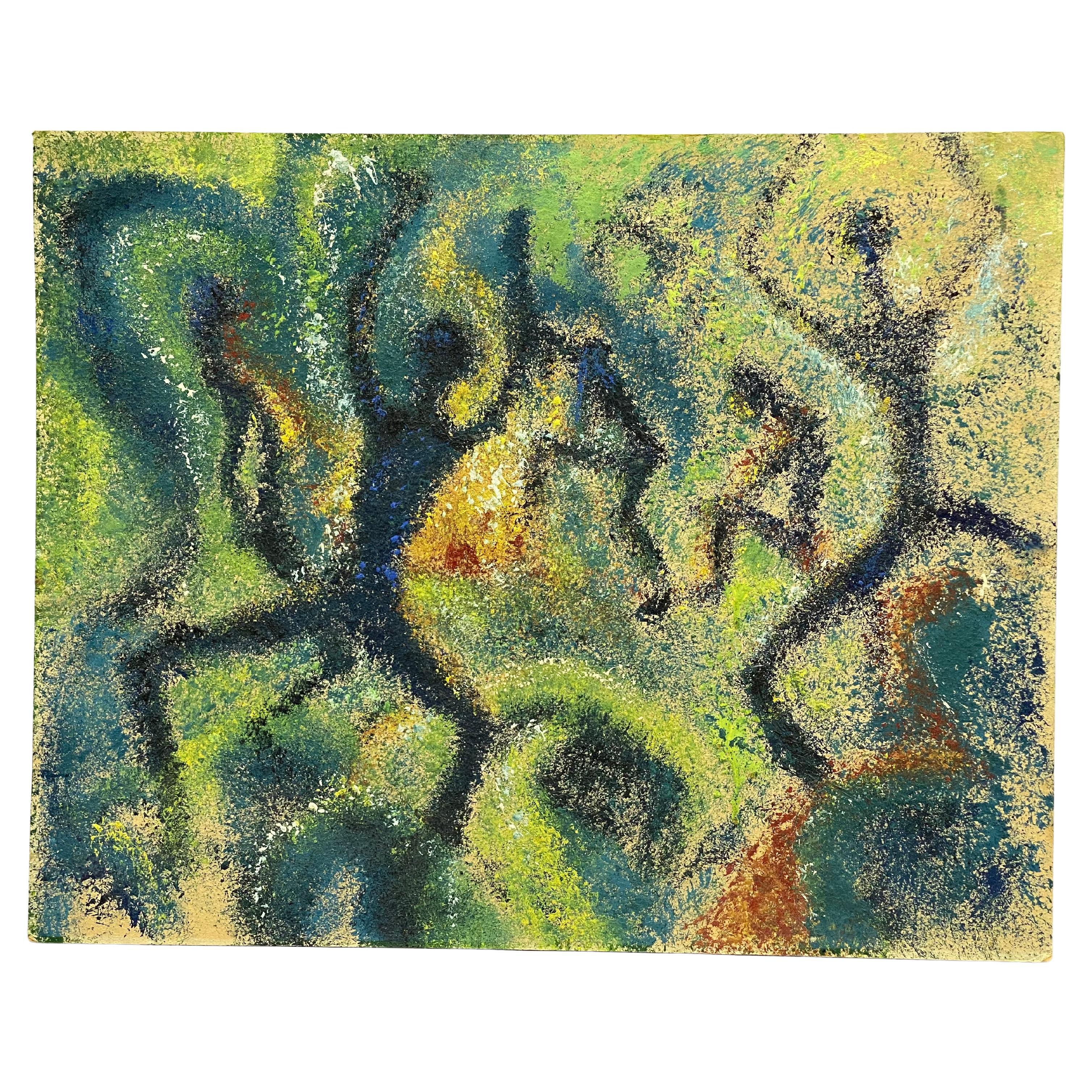 Marjorie Matthias Mid Century Modern Primal Dance Painting