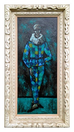 The Masquerade - Mid-Century Modern Figurative 