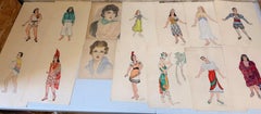 Recueil varié de dessins et de documents administratifs ; Marjorie Schiele