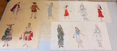 Recueil varié de dessins et de documents administratifs ; Marjorie Schiele