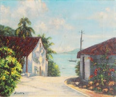 'Coastal Cottages', Mid-century Massachusetts Woman Artist, California