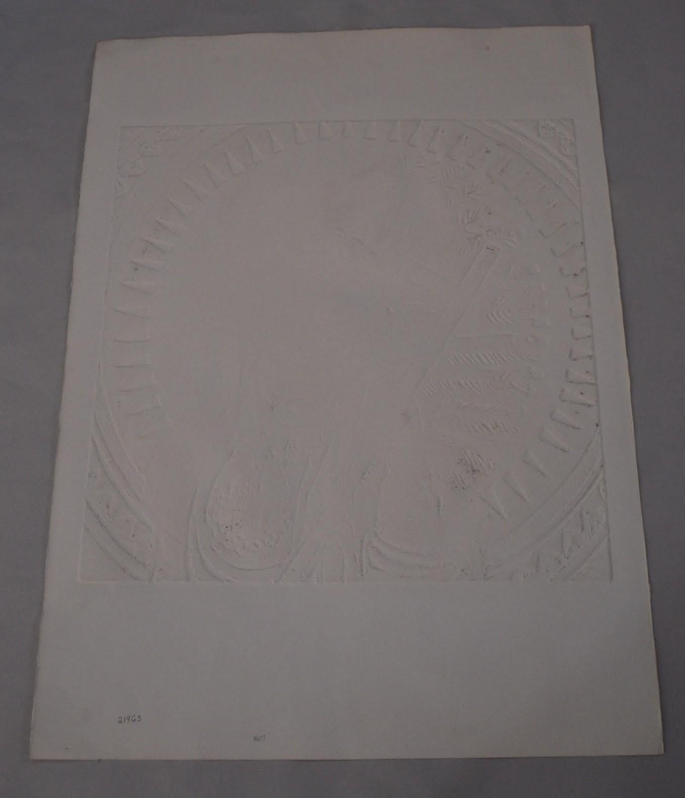 Gravure en relief en édition limitée signée Marjorie Tomchuk Canadian Signée « Sachem ». Bon état - En vente à Studio City, CA