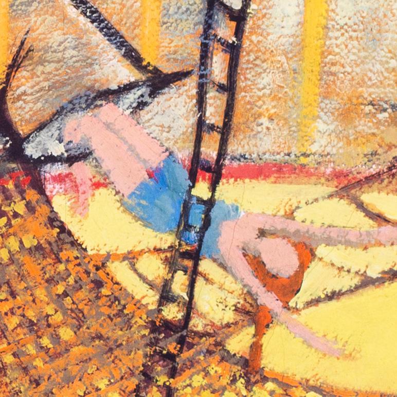 Die schottisch/südafrikanische Künstlerin Marjorie Wallace 'The Trapeze artists', Zirkus im Angebot 2