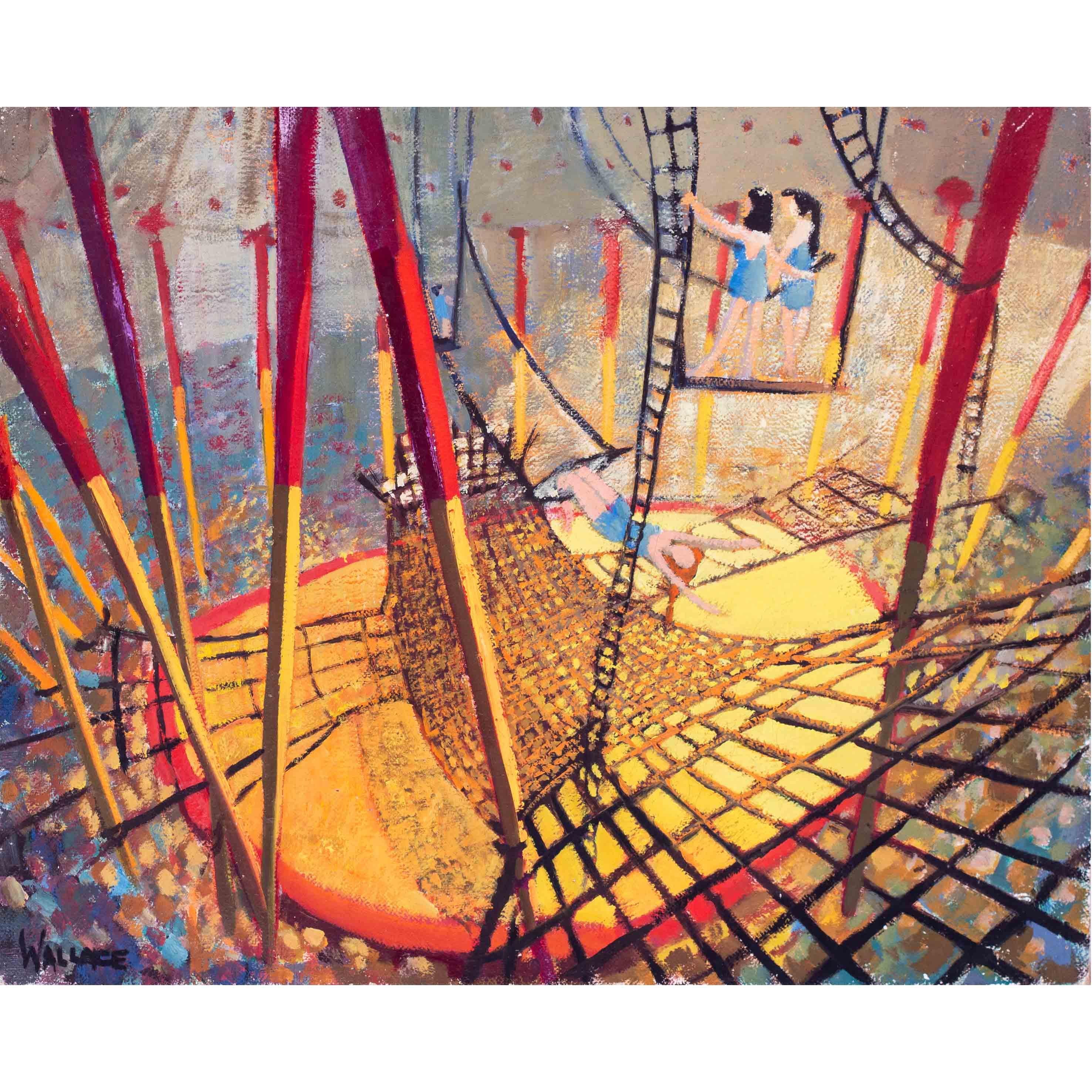 Die schottisch/südafrikanische Künstlerin Marjorie Wallace 'The Trapeze artists', Zirkus im Angebot 6