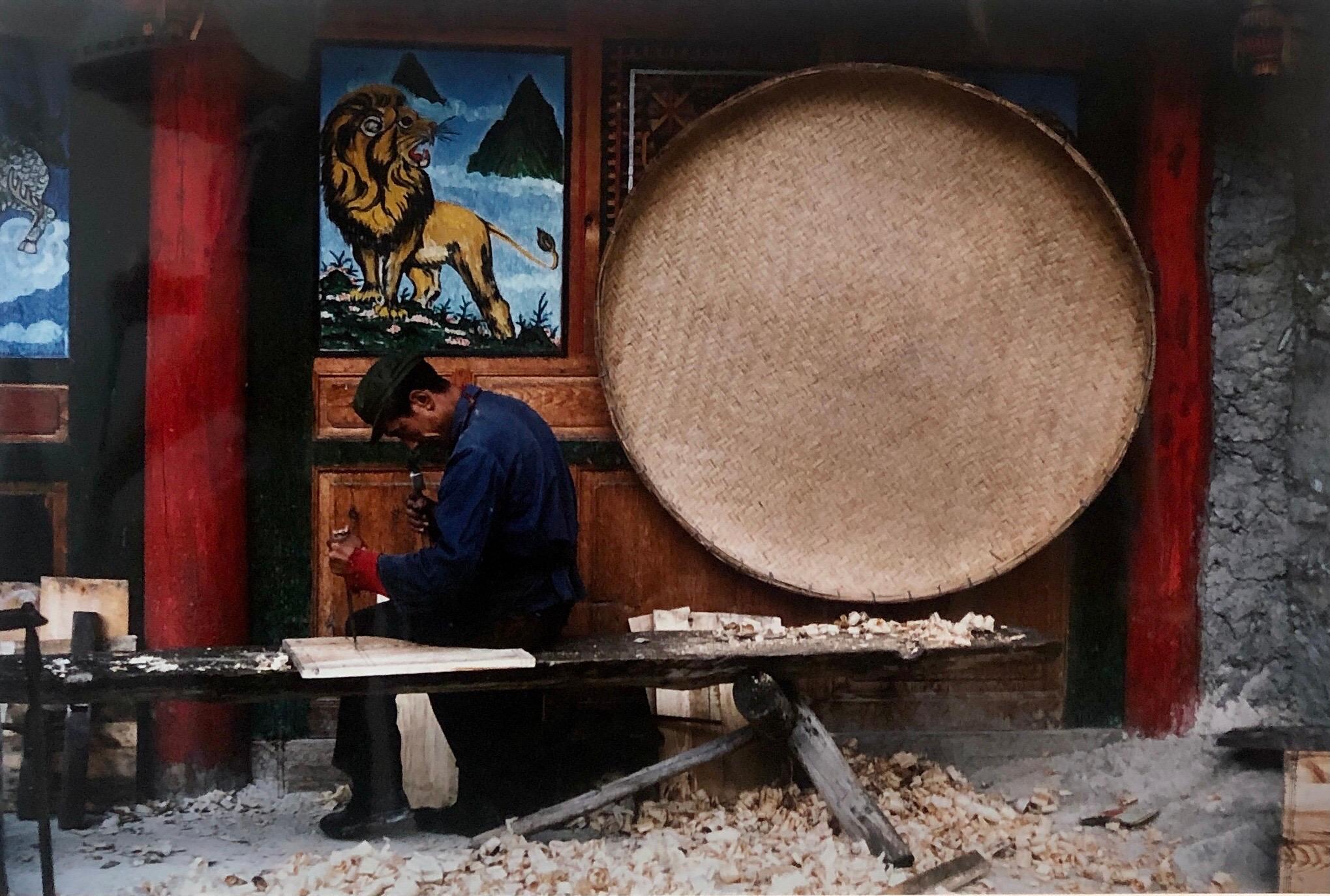 Color Photograph de Mark Abrahamson - Fotografía antigua Cibachrome Jiuzhaigou Sichuan China Impresión fotográfica en color León
