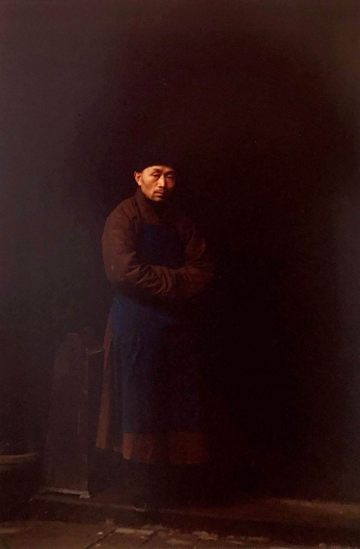 Die Matte misst 20 x 26, die Sicht 13 x 19,5 

Mark Abrahamson ist ein amerikanischer Künstler der Nachkriegszeit und der Gegenwart, der 1944 geboren wurde.  Mark absolvierte einen BA am Whitman College in Walla Walla, Washington, und einen DDS an