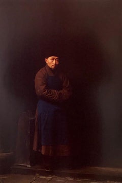 Vintage Photograph Cibachrome Tibetan Monk Chengdu China Portrait Photo Print