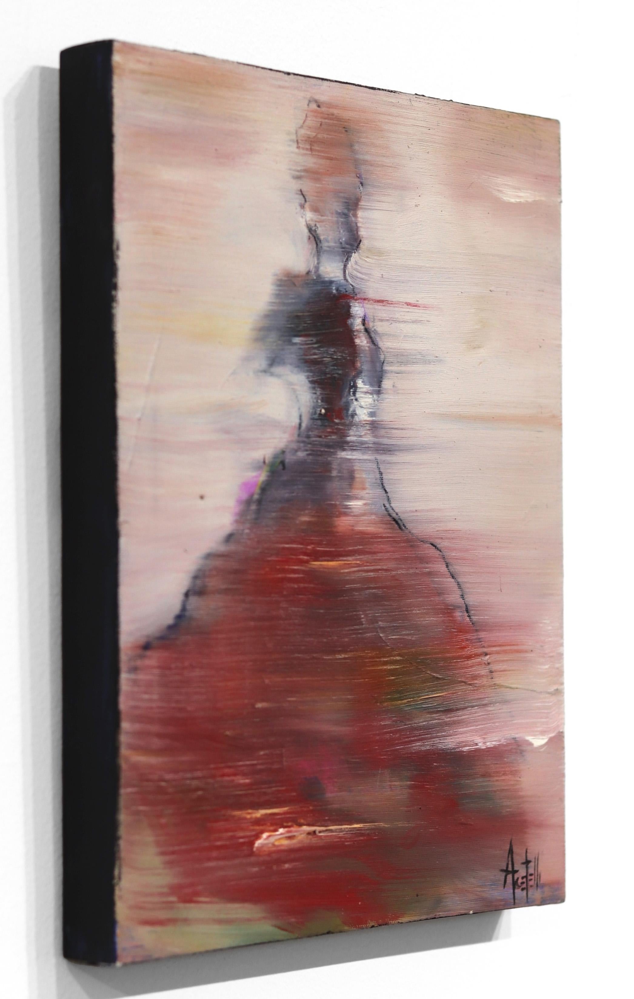 Aria #1  - Huile sur toile - Peinture figurative abstraite d'une danseuse en vente 1