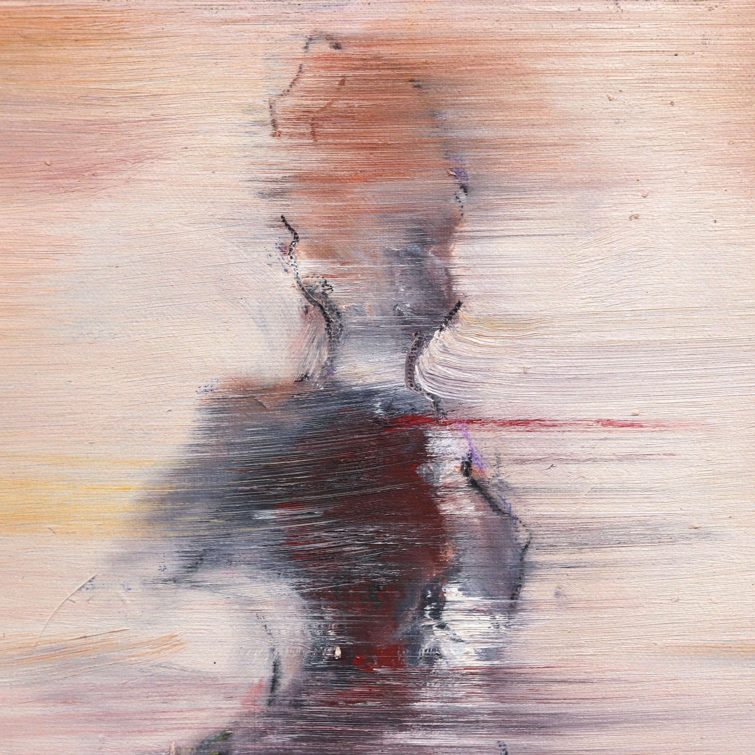 Aria #1  - Huile sur toile - Peinture figurative abstraite d'une danseuse en vente 5
