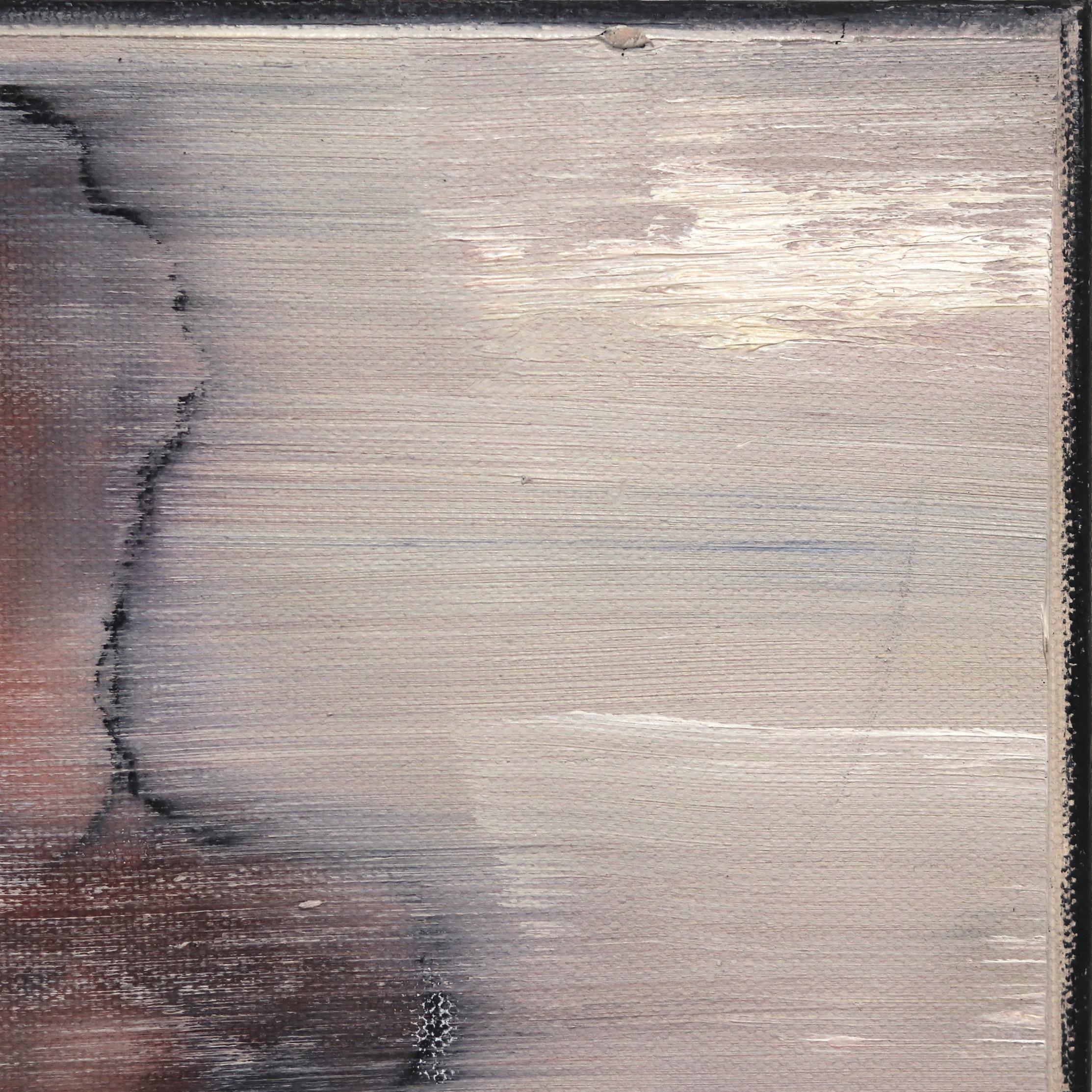 Aria n°3 - Huile sur toile - Peinture figurative abstraite d'une danseuse - Gris Figurative Painting par Mark Acetelli
