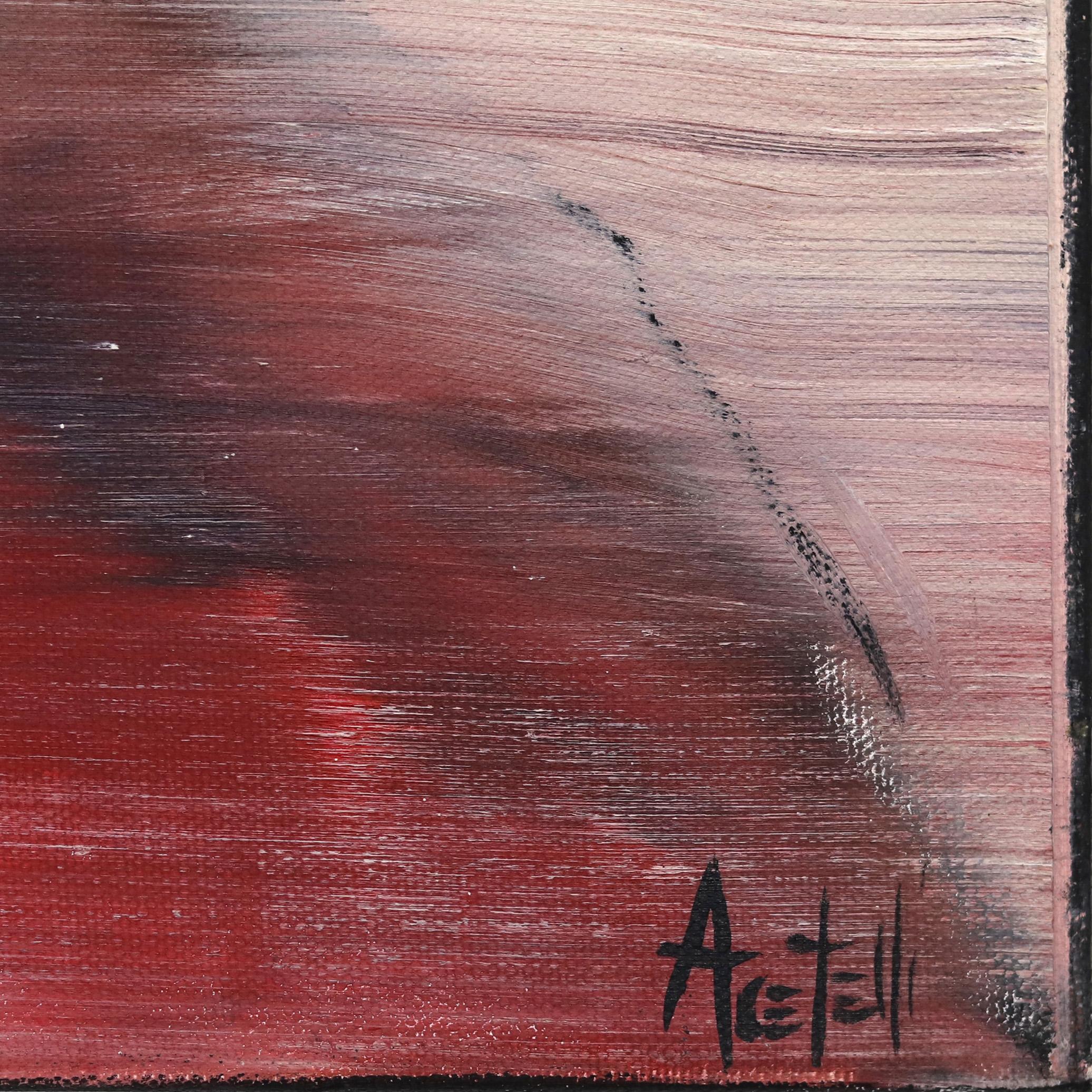 Aria n°3 - Huile sur toile - Peinture figurative abstraite d'une danseuse en vente 2