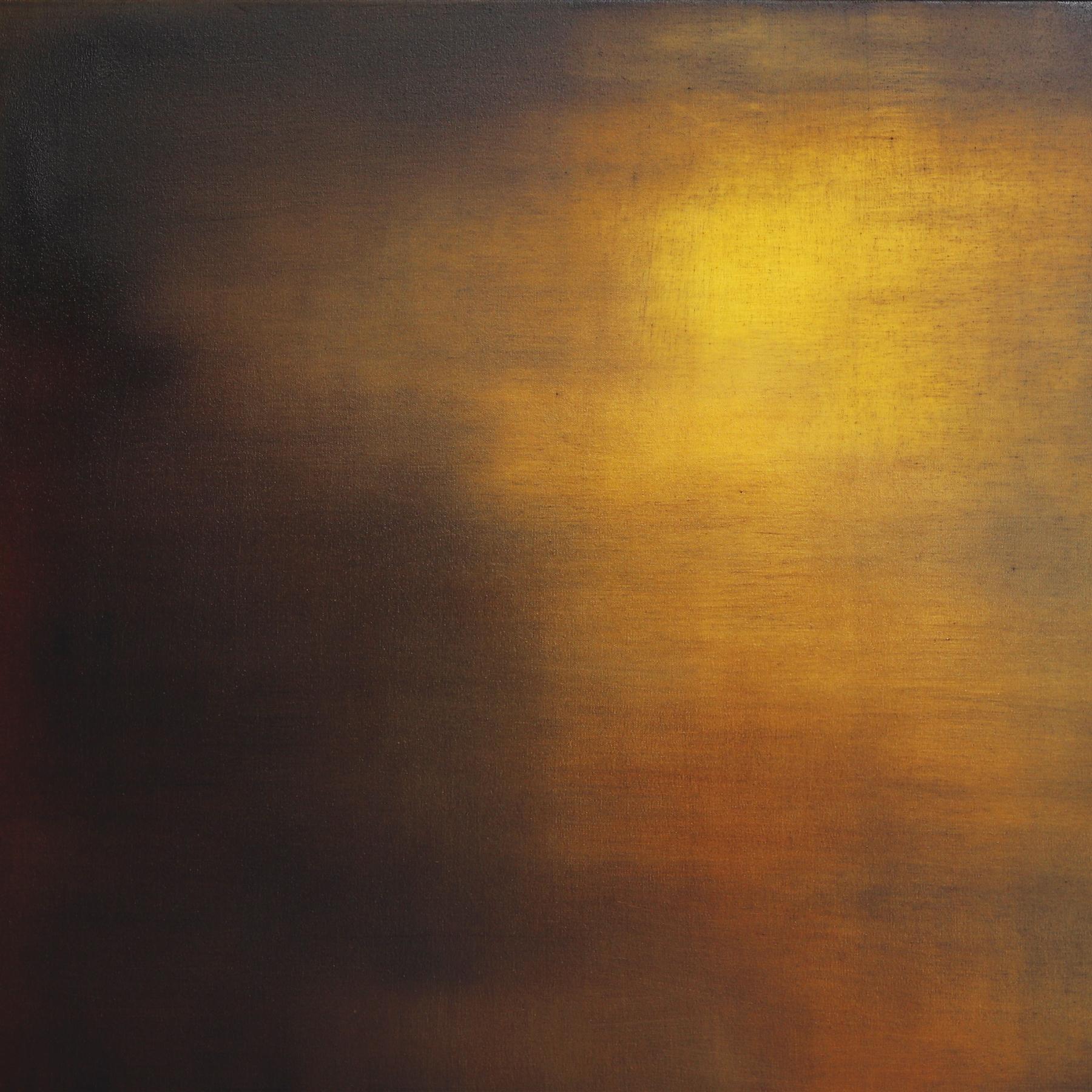 Distanza tra 2 - Eleganza del paesaggio astratto dipinto ad olio - Painting Astratto di Mark Acetelli