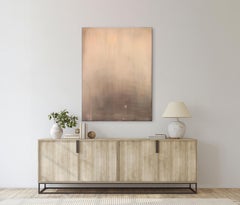 Faded Rose - Muted Color Atmospheric Abstract Alluring Oil Painting on Canvas