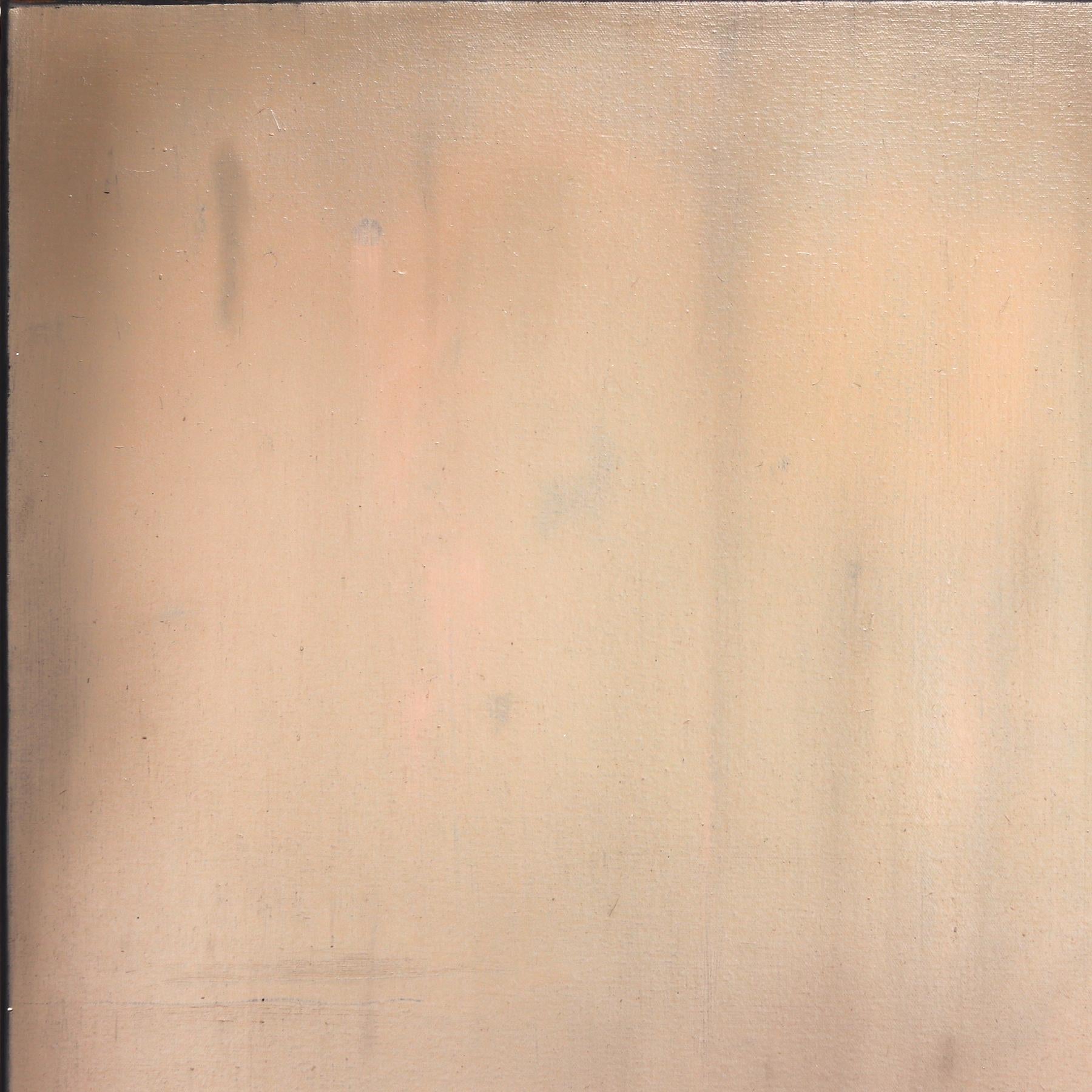 Rose fanée - Couleur atténuée Atmosphérique Abstrait séduisant Peinture à l'huile sur toile - Marron Abstract Painting par Mark Acetelli