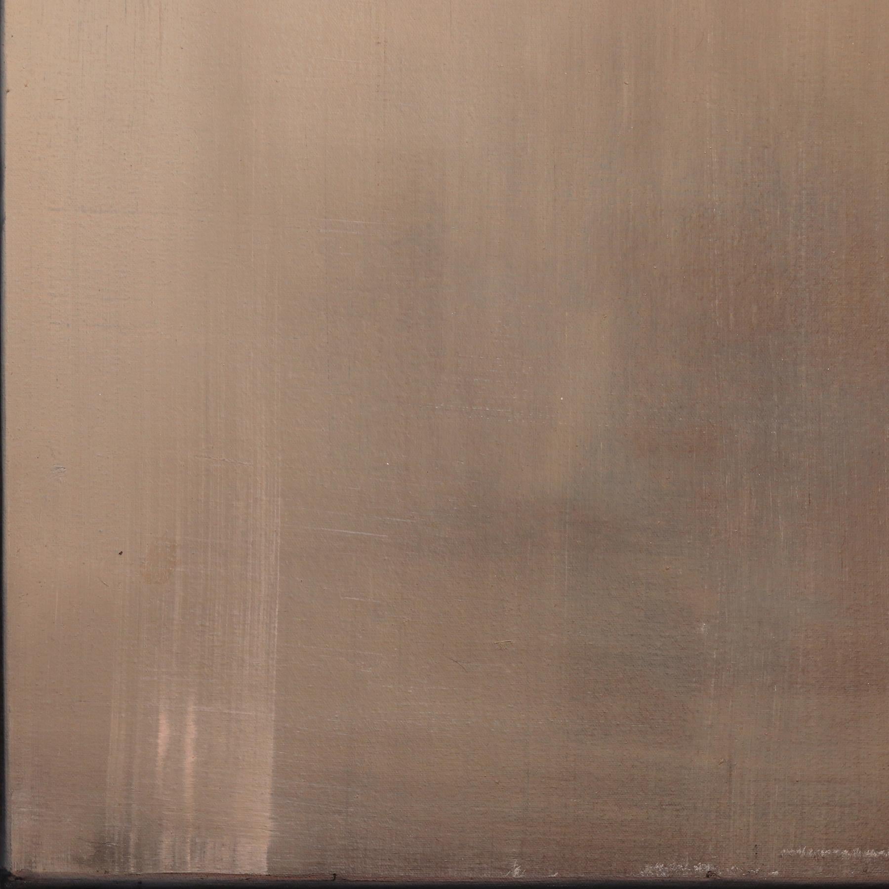 Rose fanée - Couleur atténuée Atmosphérique Abstrait séduisant Peinture à l'huile sur toile en vente 3