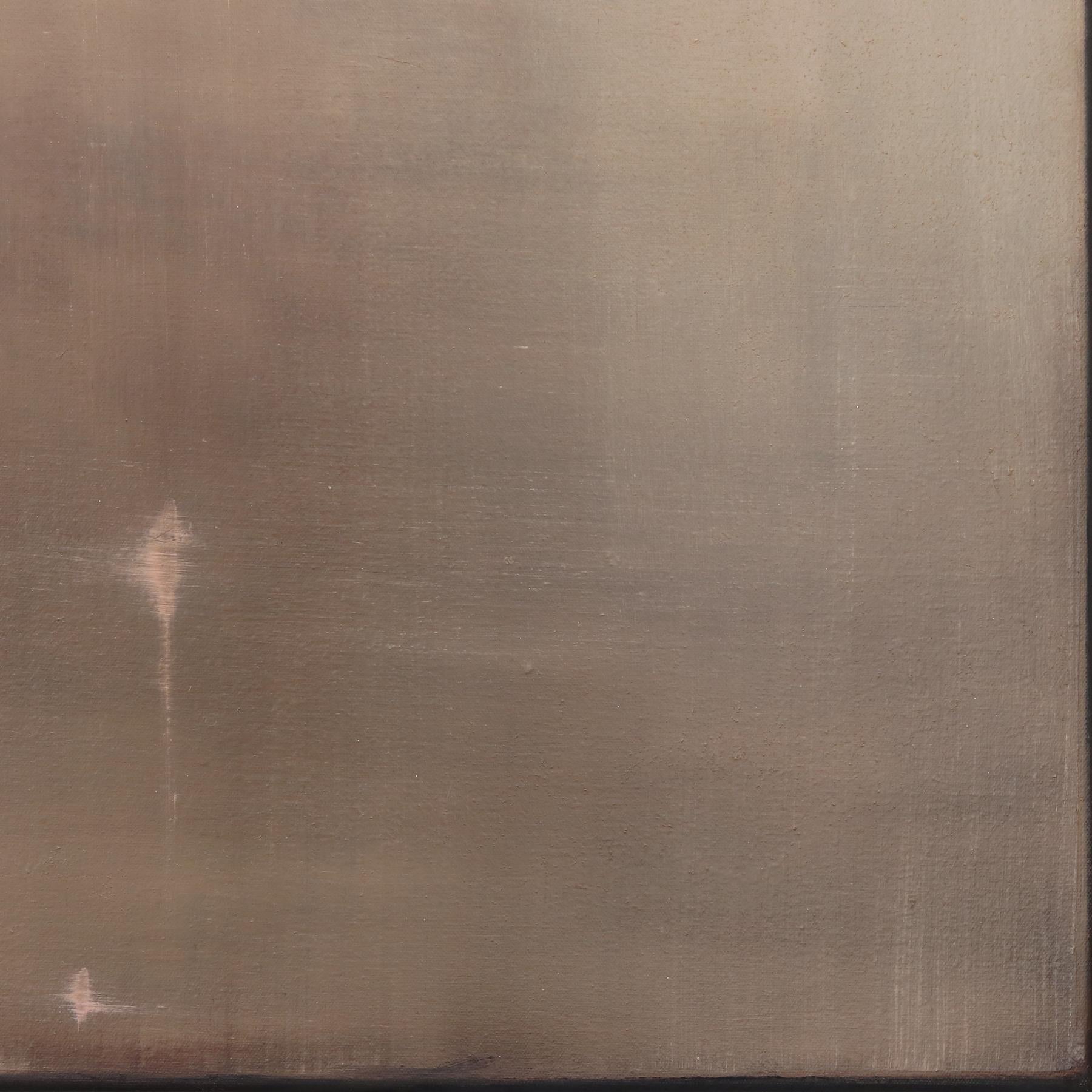 Rose fanée - Couleur atténuée Atmosphérique Abstrait séduisant Peinture à l'huile sur toile en vente 4