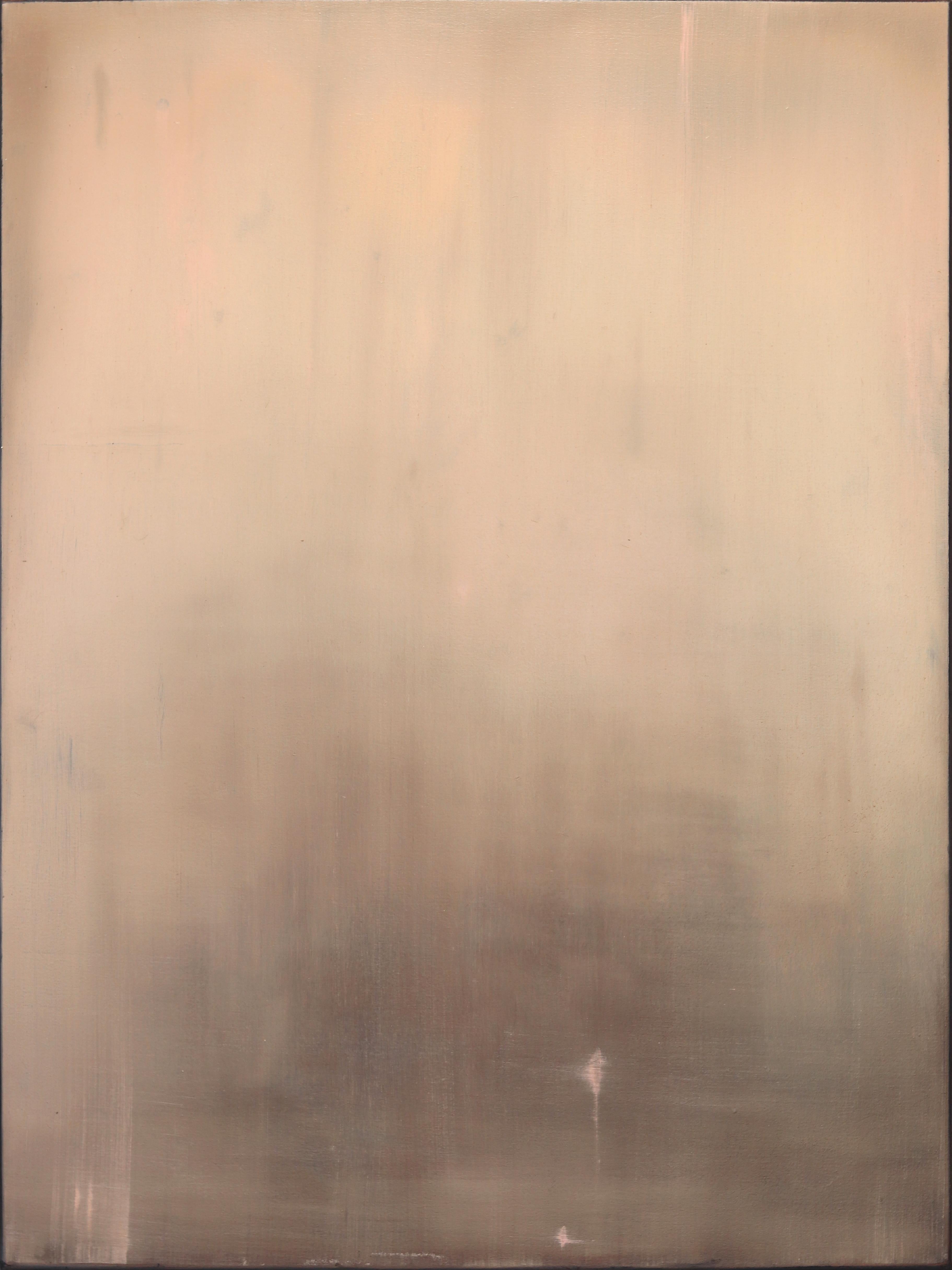 Abstract Painting Mark Acetelli - Rose fanée - Couleur atténuée Atmosphérique Abstrait séduisant Peinture à l'huile sur toile