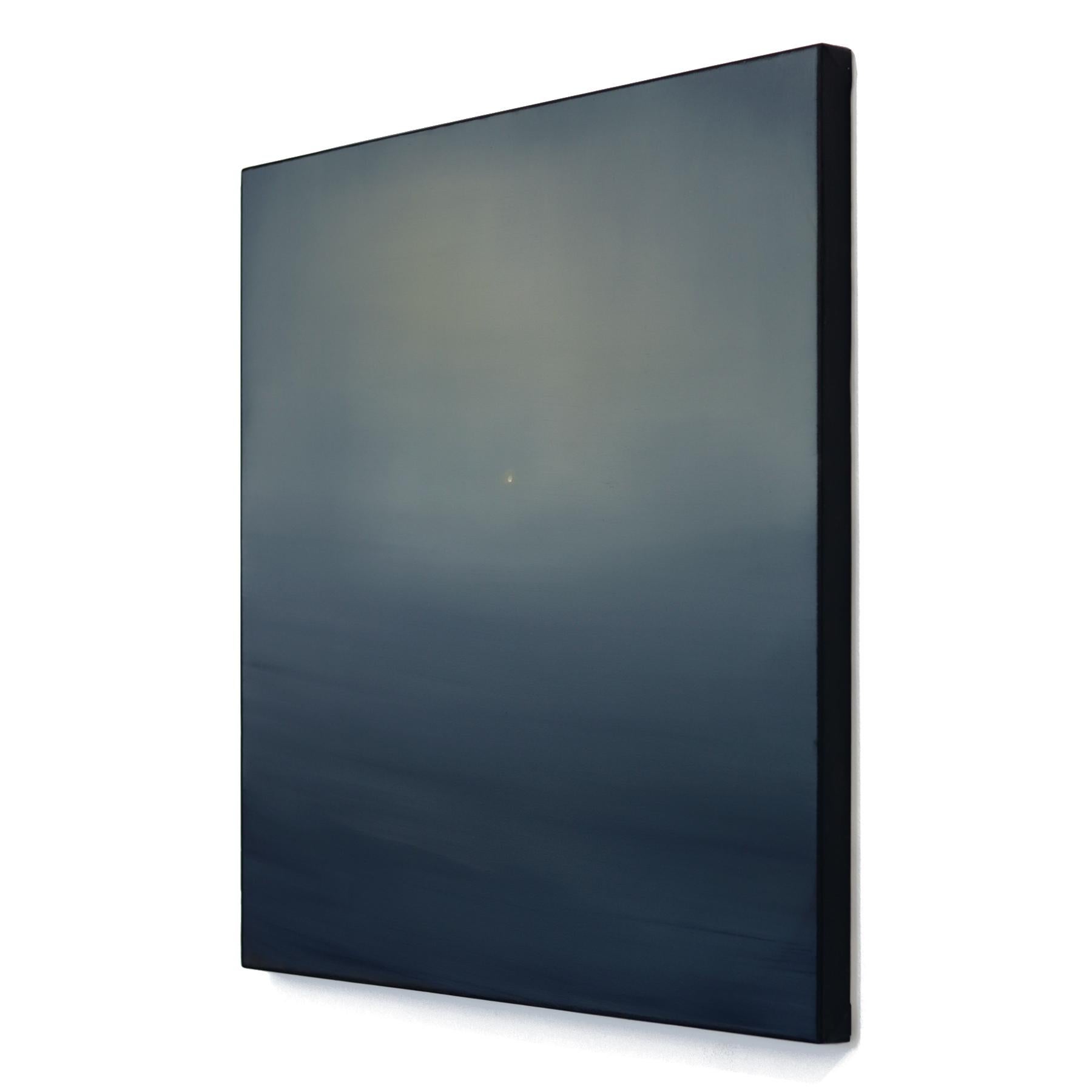 Guided By Your Light - Abstract Atmospheric Landscape Oil Painting on Canvas For Sale 1
