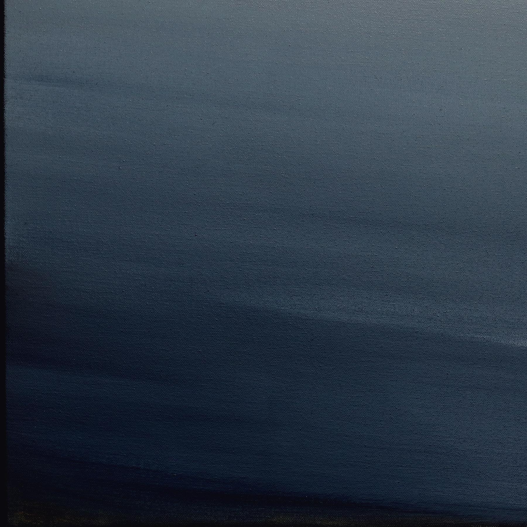 Guided By Your Light - Abstract Atmospheric Landscape Oil Painting on Canvas For Sale 4