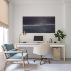 Infinite Detachment - Abstract Atmospheric Landscape Oil Painting on Canvas