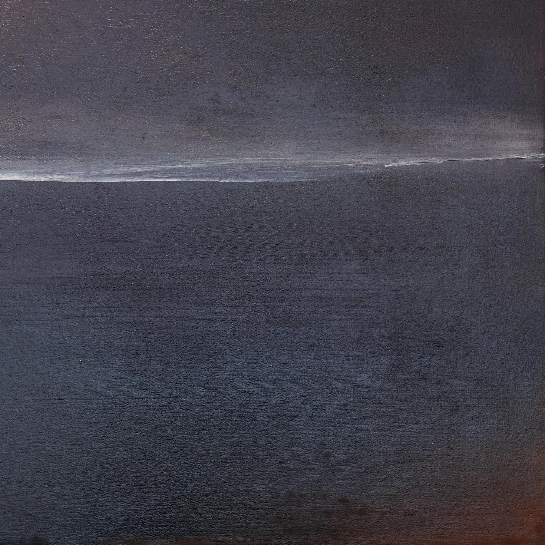 Distacco infinito - Pittura ad olio su tela di un paesaggio atmosferico astratto in vendita 3