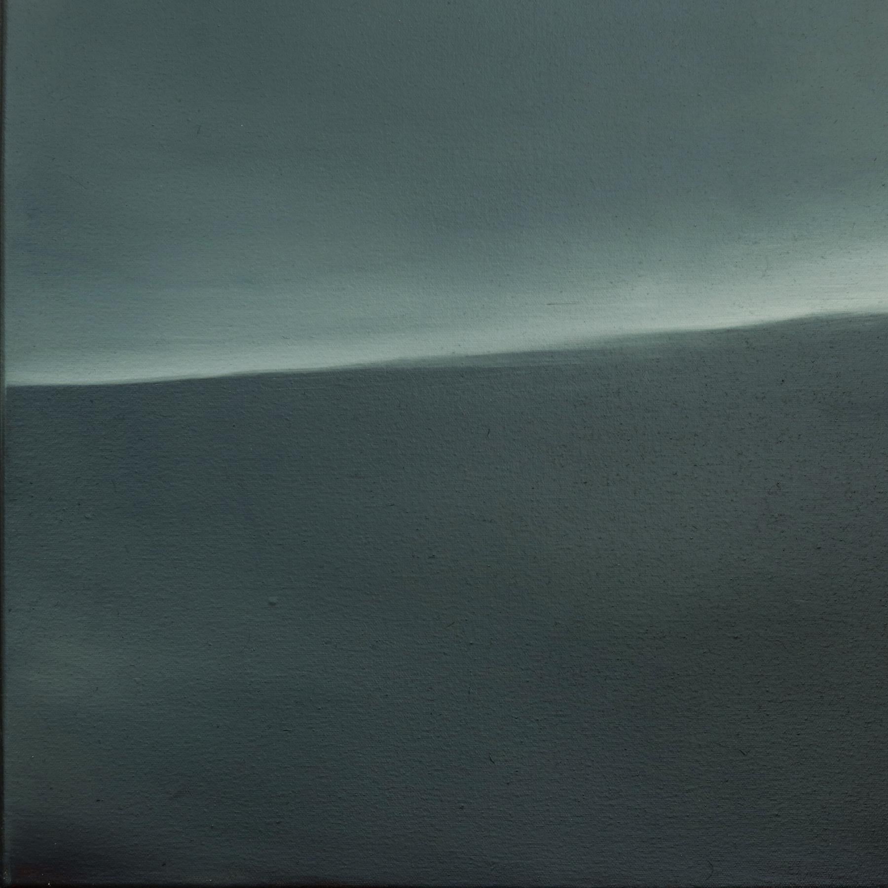 Last Wave - Pittura ad olio su tela originale di un paesaggio astratto e d'atmosfera in vendita 2