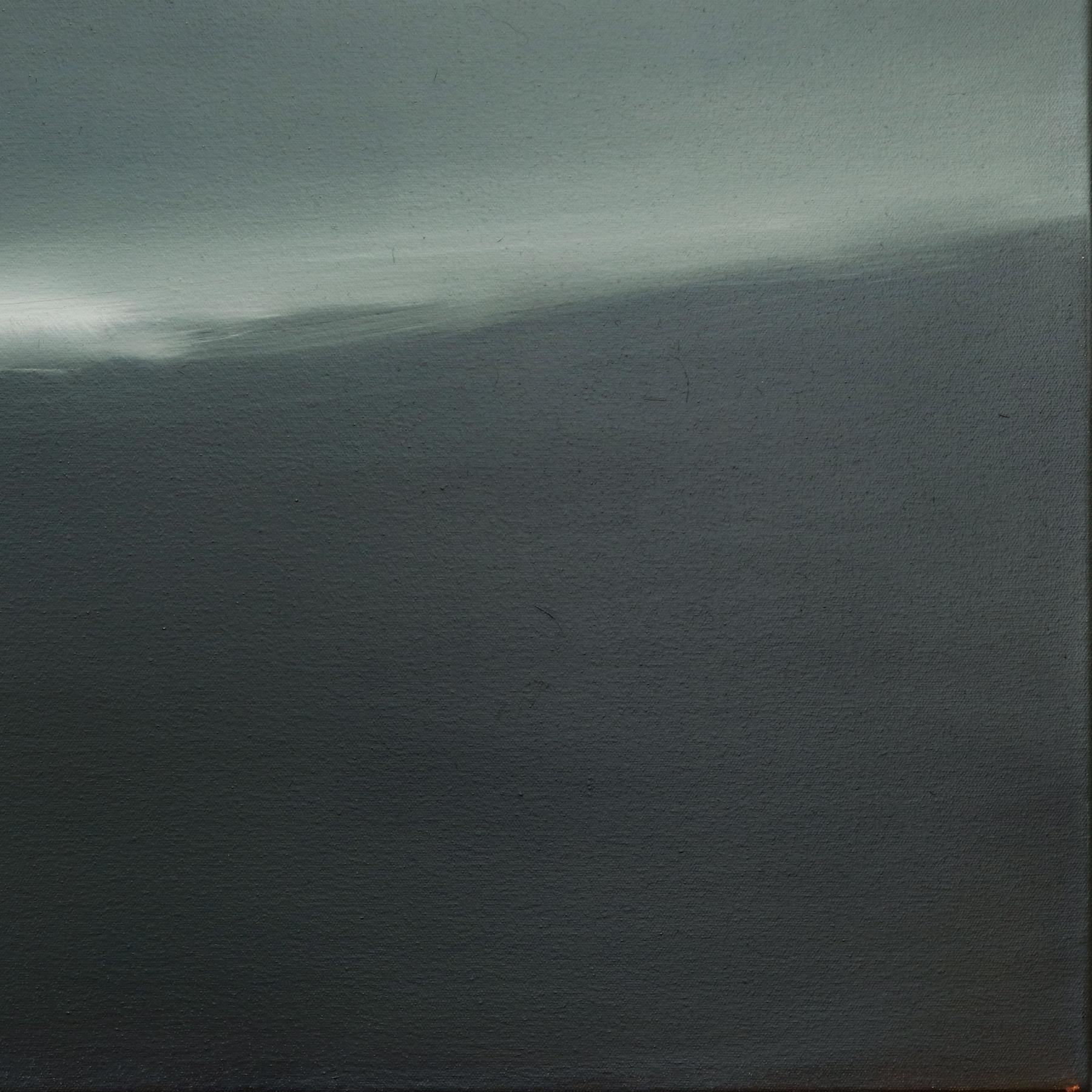 Last Wave - Pittura ad olio su tela originale di un paesaggio astratto e d'atmosfera in vendita 3