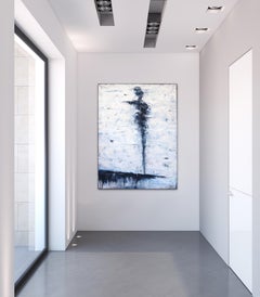 Persephone - Large Original Minimalist Figurative Oil Painting on Canvas