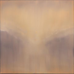 Return to Presence - Moody Abstract Atmospheric Landscape Oil Painting on Canvas