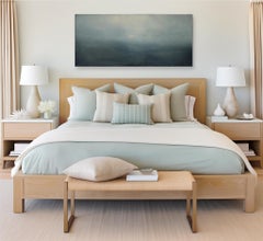 Set Adrift - Pittura a olio su tela di grandi dimensioni con atmosfera astratta e seducente