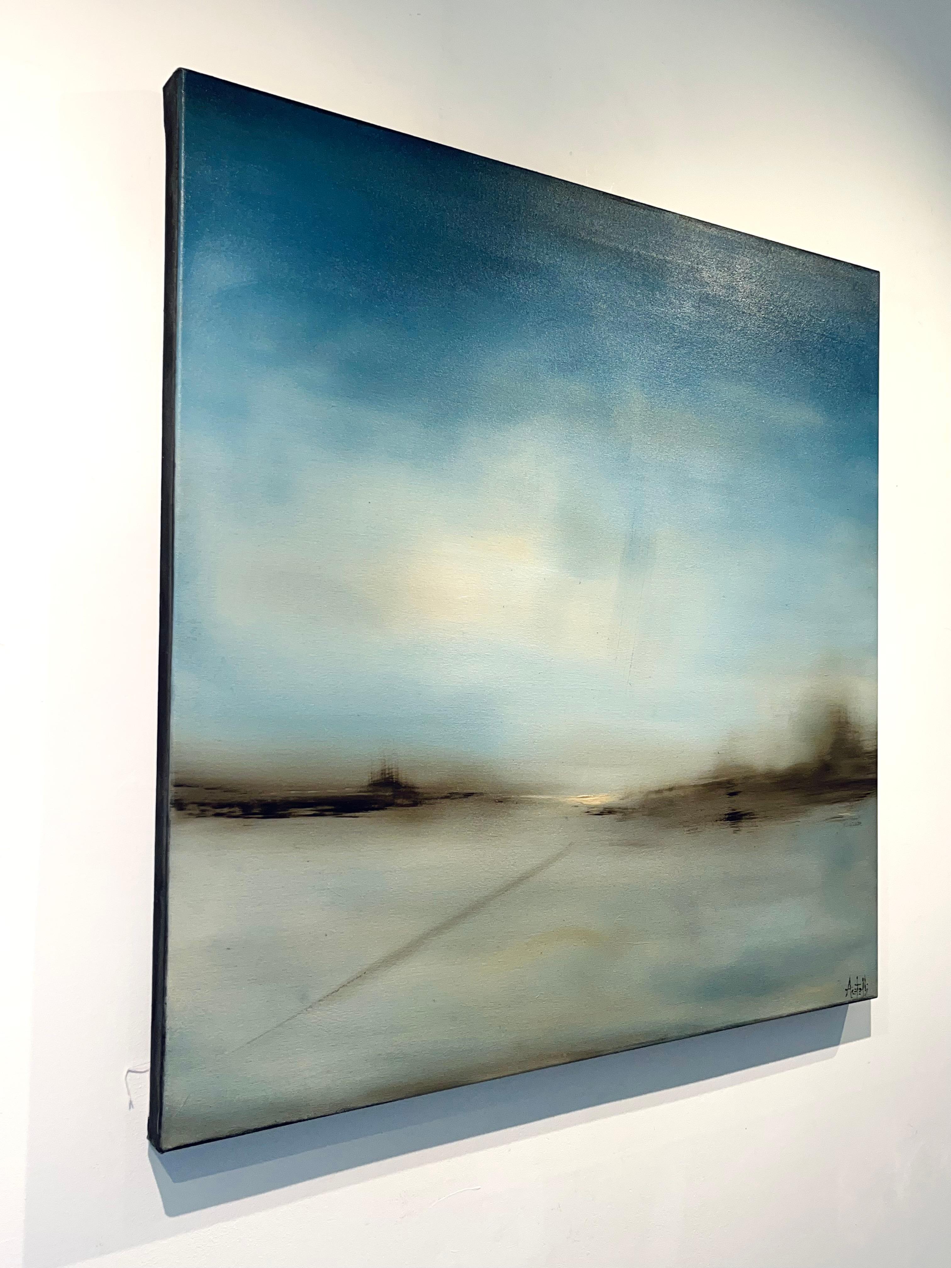Sojourn-original  abstrakte moderne Landschaft Ölgemälde - Contemporary Art (Abstrakter Expressionismus), Painting, von Mark Acetelli