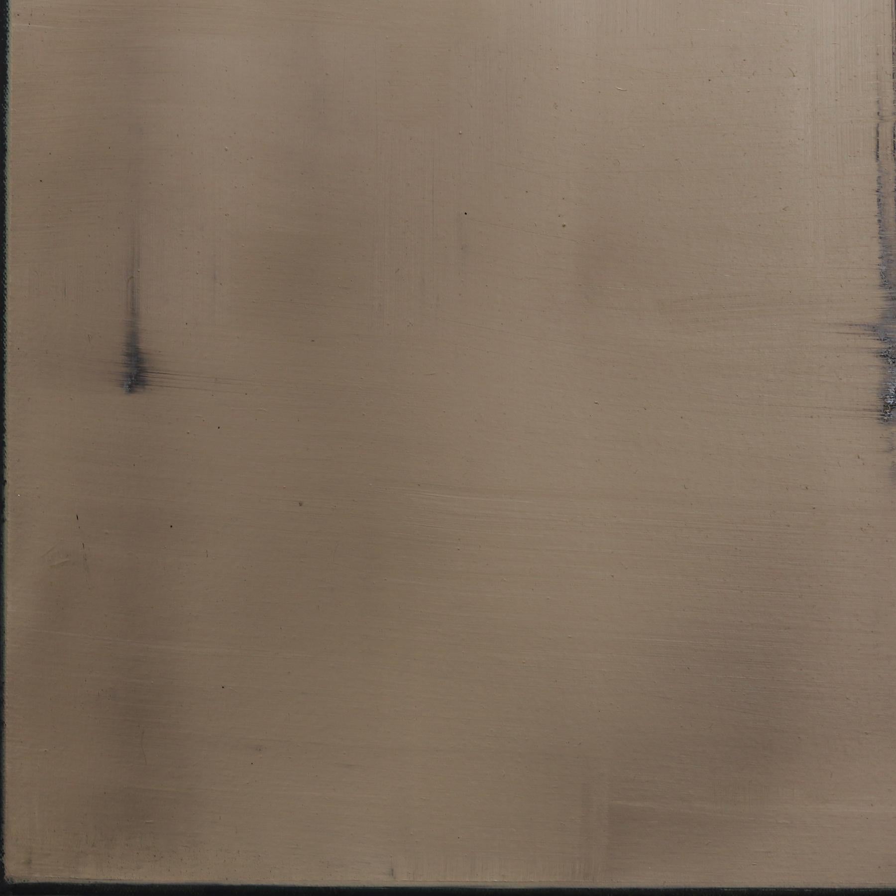 Calme et réflexion - Peinture à l'huile abstraite atmosphérique et séduisante sur toile en vente 2