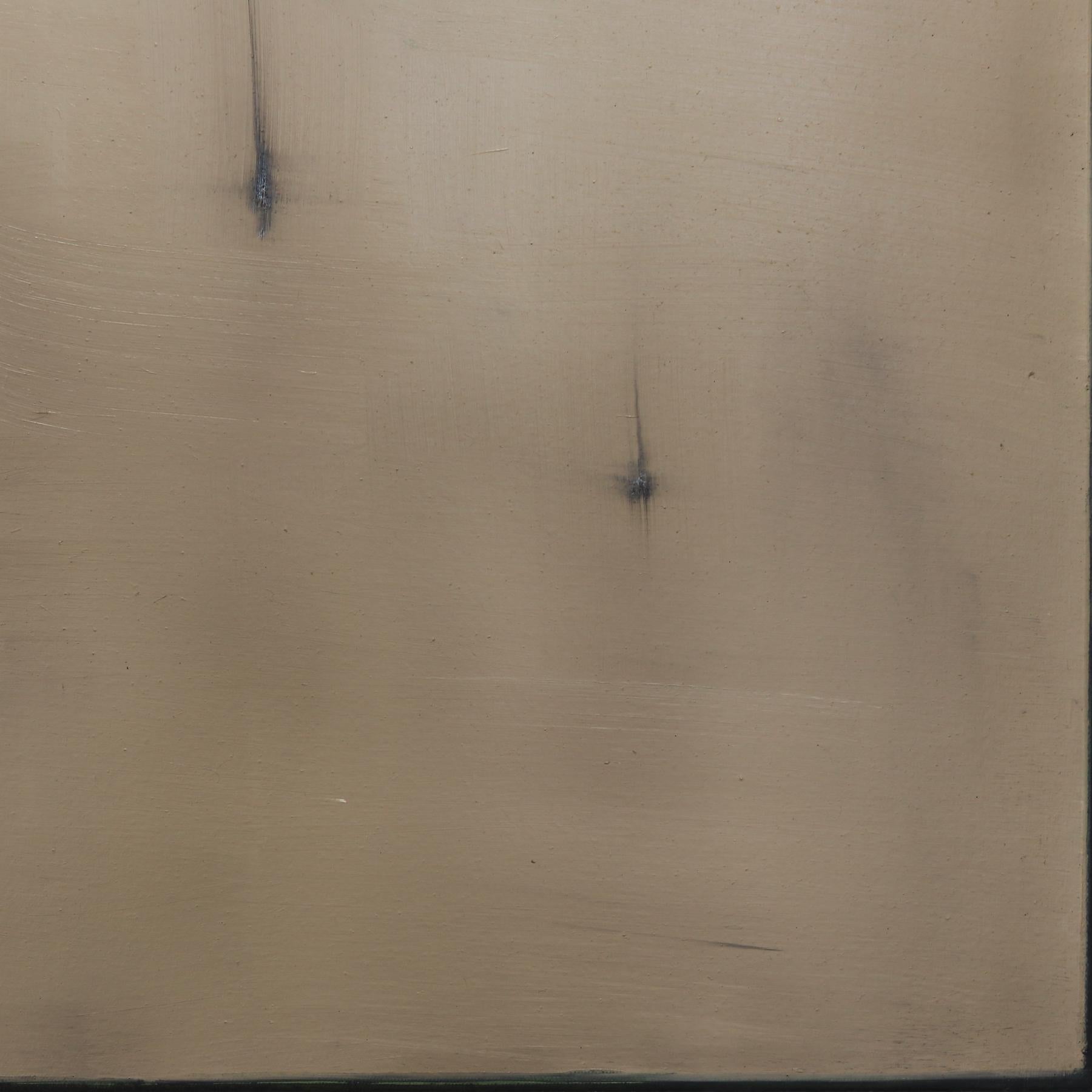 Calme et réflexion - Peinture à l'huile abstraite atmosphérique et séduisante sur toile en vente 3
