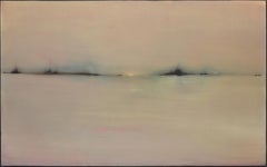Crépuscule - Couleur sourde Atmosphère Paysage abstrait Peinture à l'huile sur toile