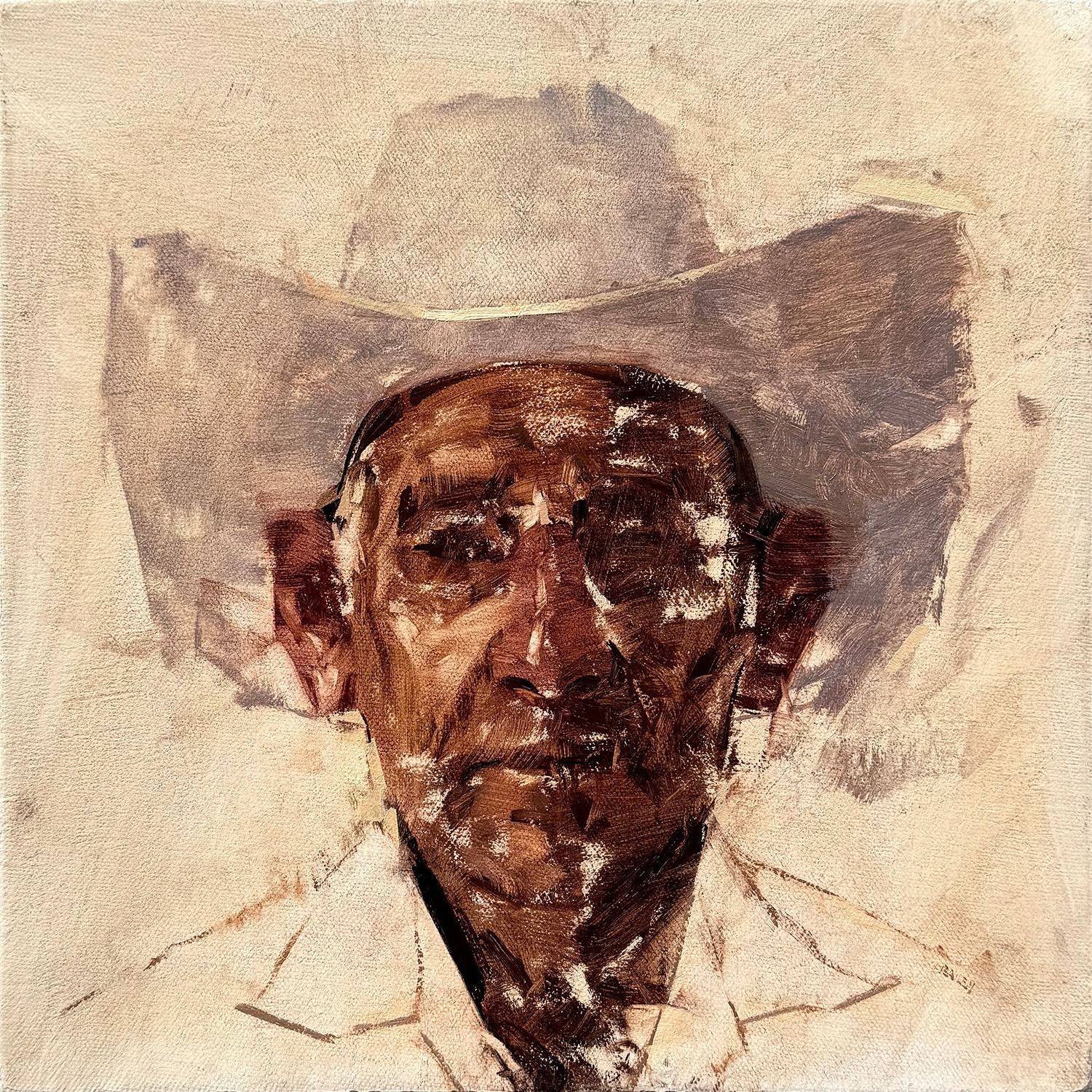 Mark Andrew Bailey Figurative Painting - "Bad Hombre XXXI" Oil Painting