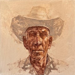 "Bad Hombre XXXX" (2024) di Mark Andrew Bailey, pittura a olio originale
