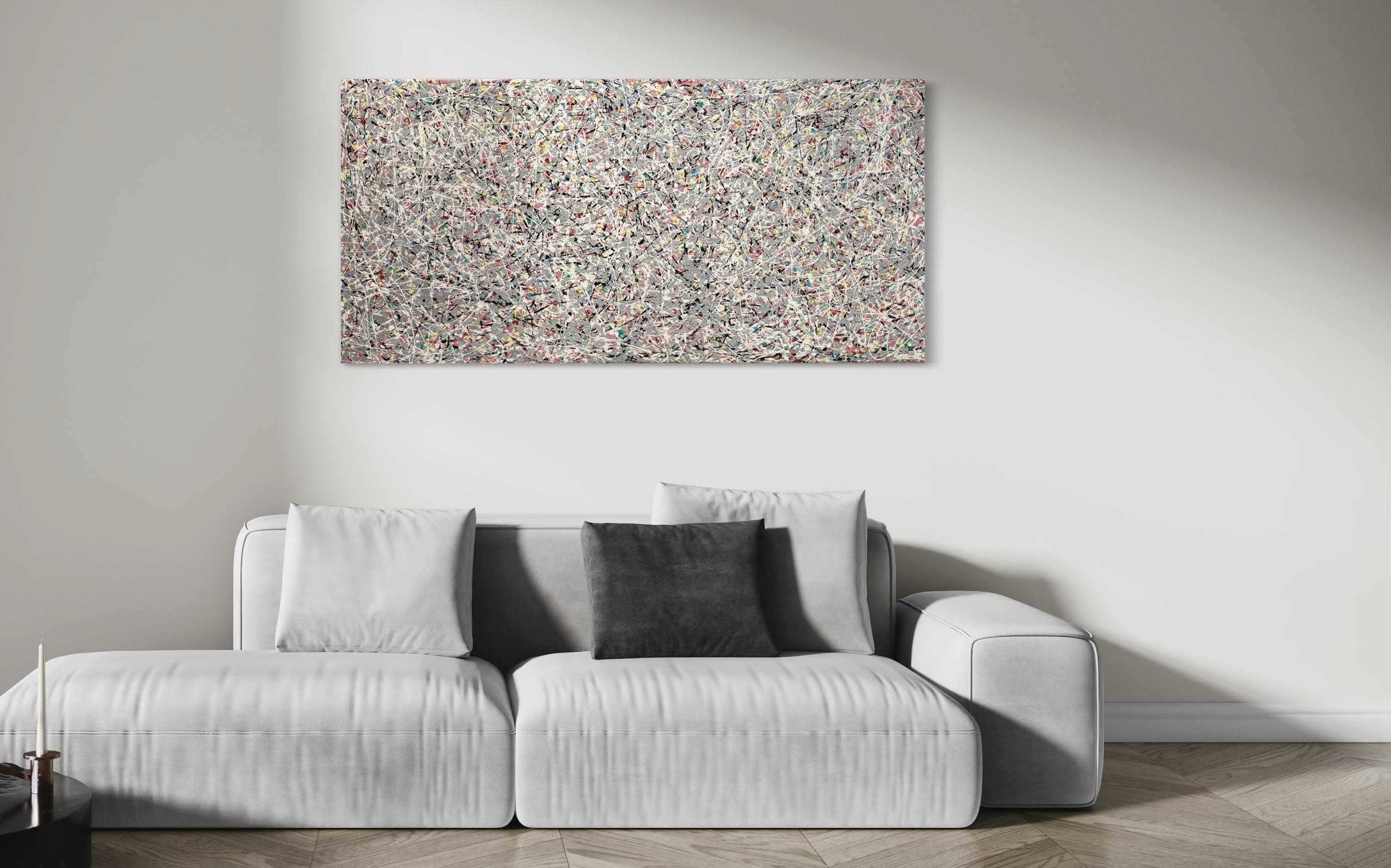 Abstraktes Gespräch 2, Modernes Originalgemälde, hängefertig (Impressionismus), Painting, von Mark Antoni