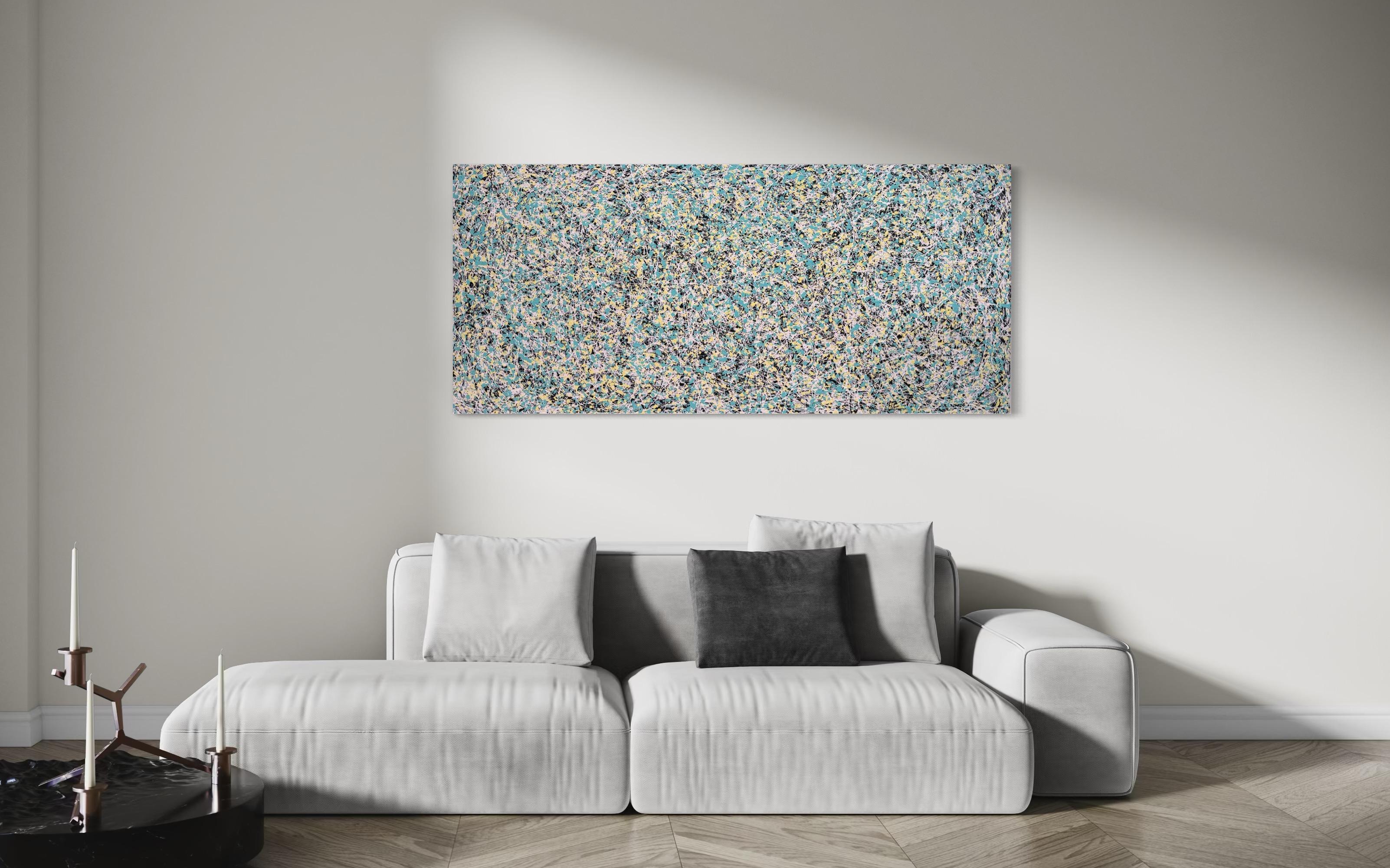 Abstraktes Gespräch 3, Modernes Originalgemälde, hängefertig (Impressionismus), Painting, von Mark Antoni