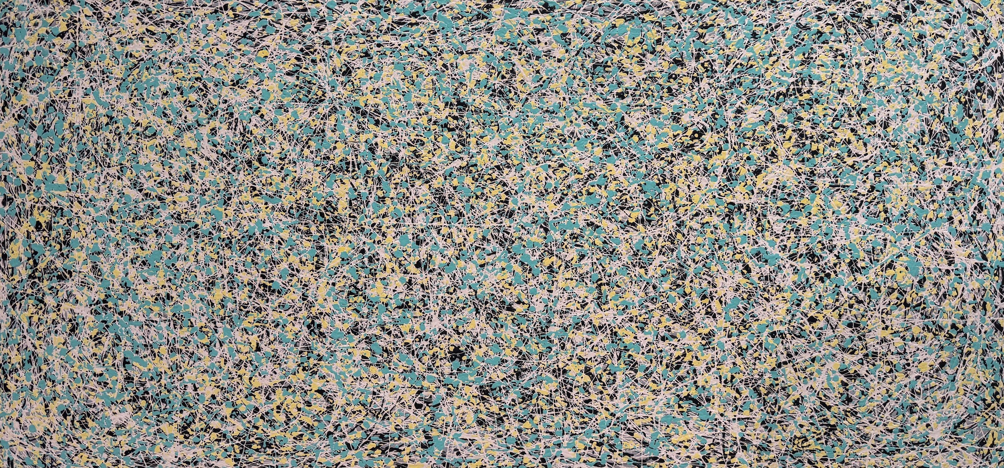 Mark Antoni Abstract Painting – Abstraktes Gespräch 3, Modernes Originalgemälde, hängefertig