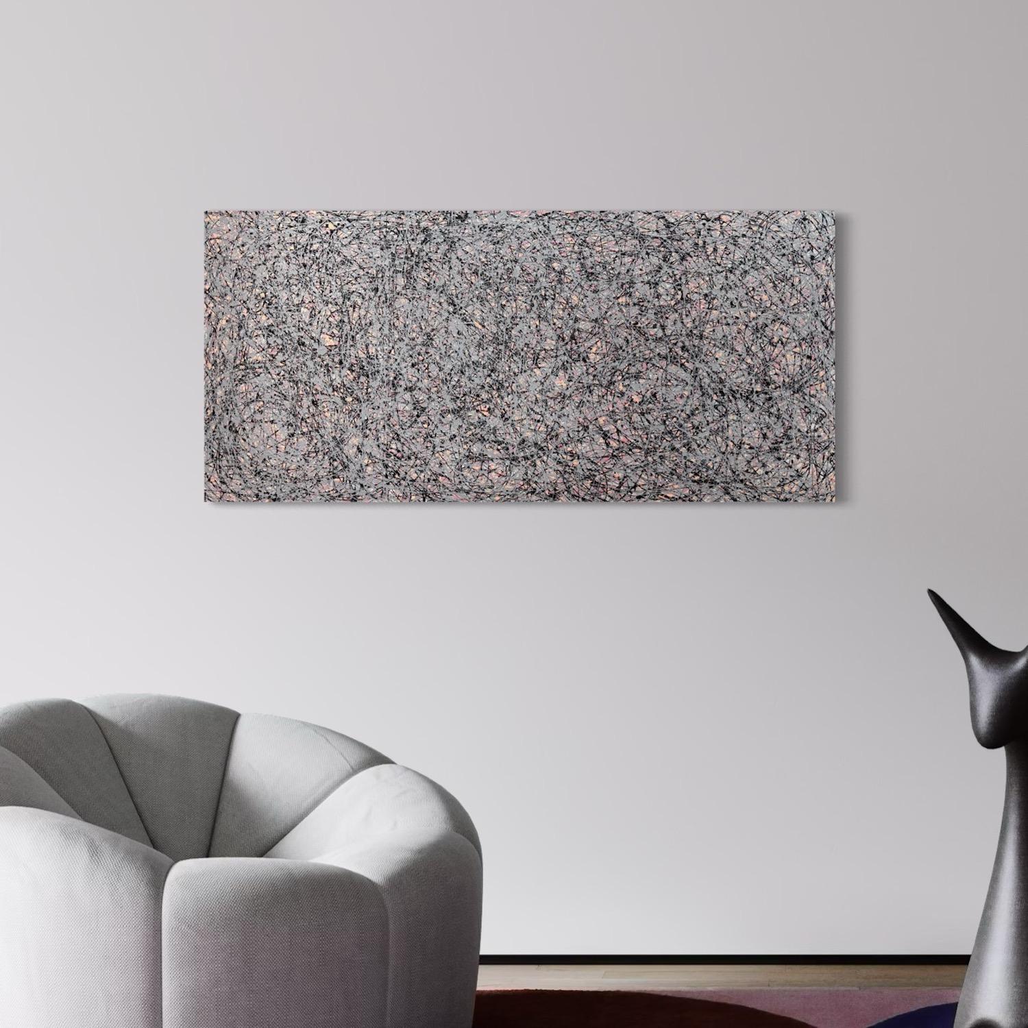 Abstraktes Gespräch 4, Modernes Originalgemälde, hängefertig (Impressionismus), Painting, von Mark Antoni