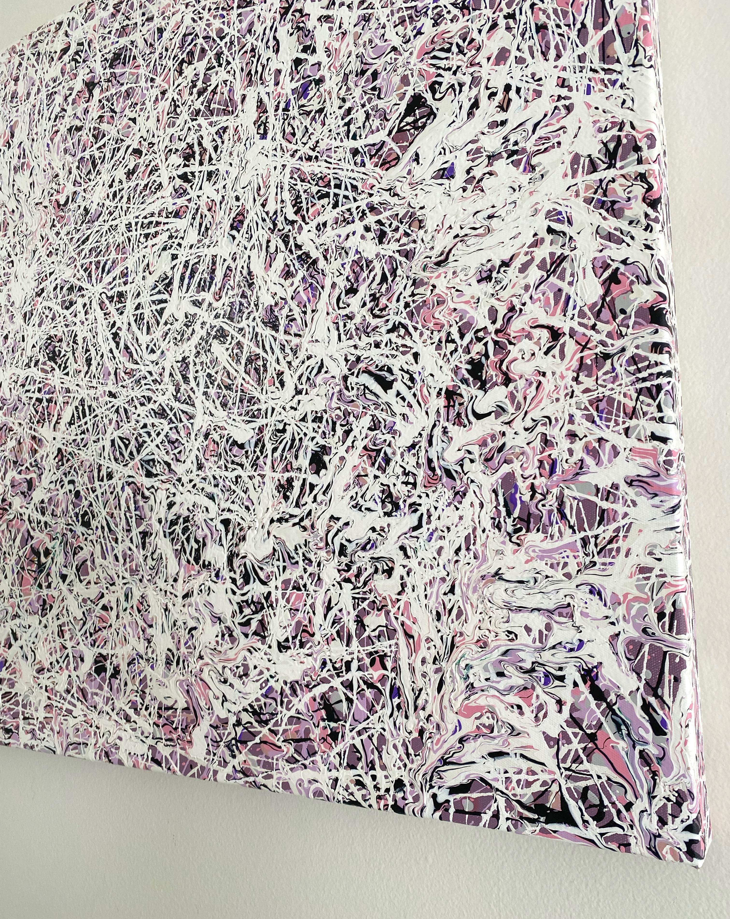 Achievement 1, Abstract Art Original Painting, Ready to Hang - Gray Abstract Painting by Mark Antoni