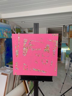 Pink Grade, Abstract Art, Original oil Painting, Ready to Hang