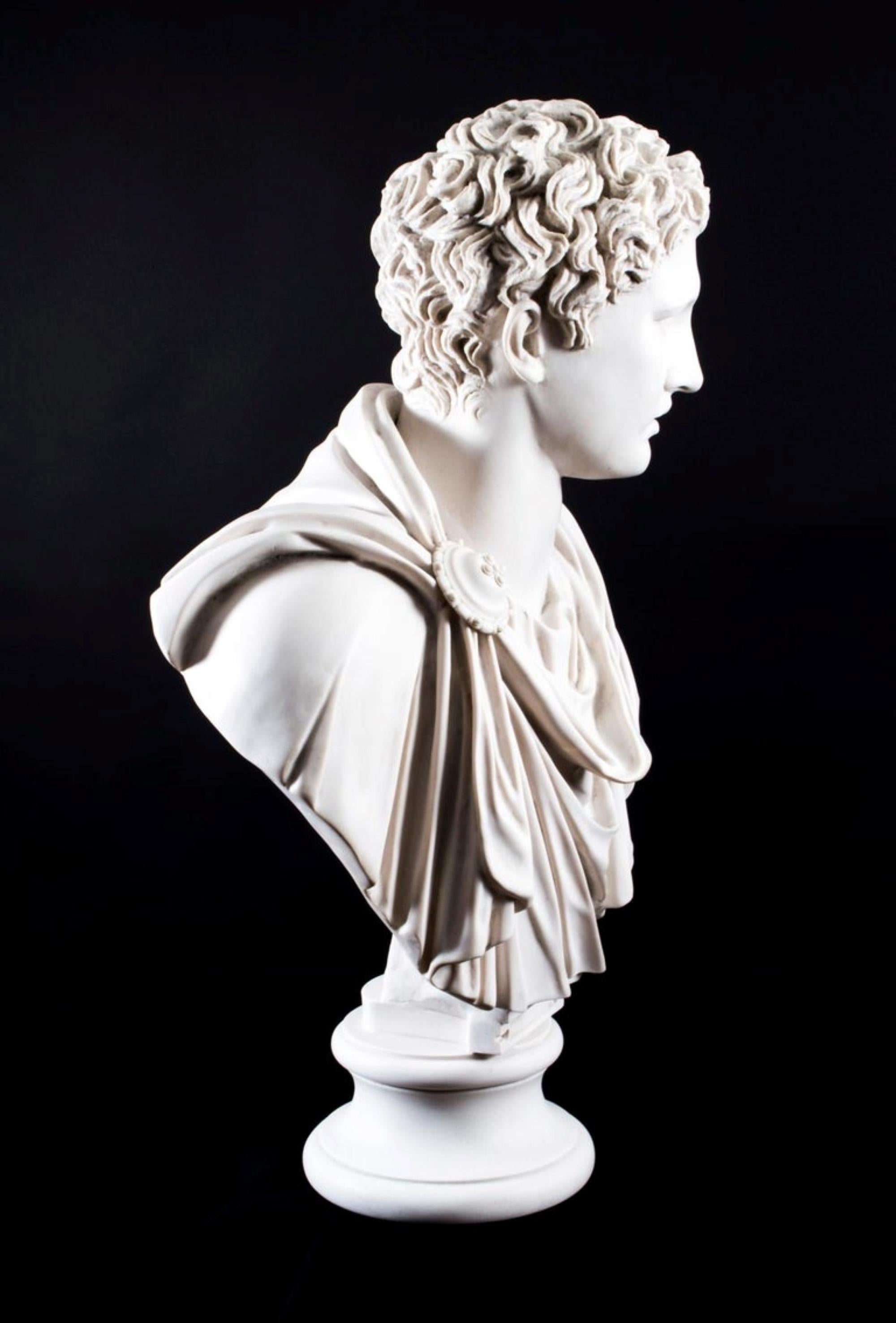 European Mark Antony Bust Sculpture, 20th Century For Sale