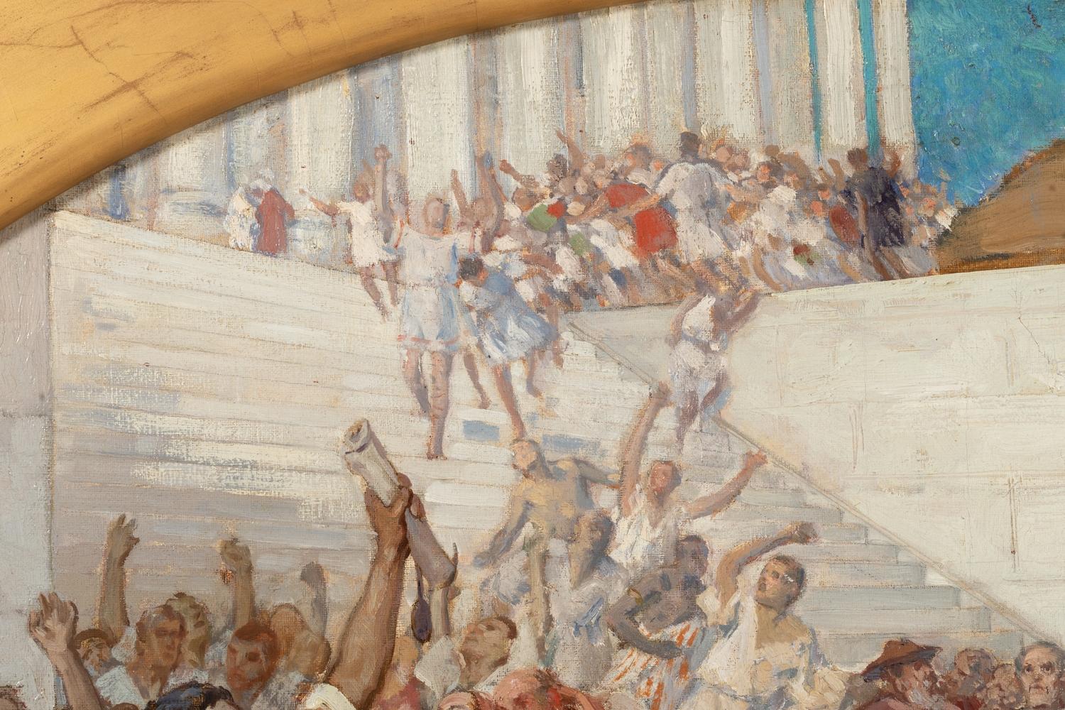 Mark Antony's Funeral Oration over the Corpse of Caesar, Robert Seuffert For Sale 2