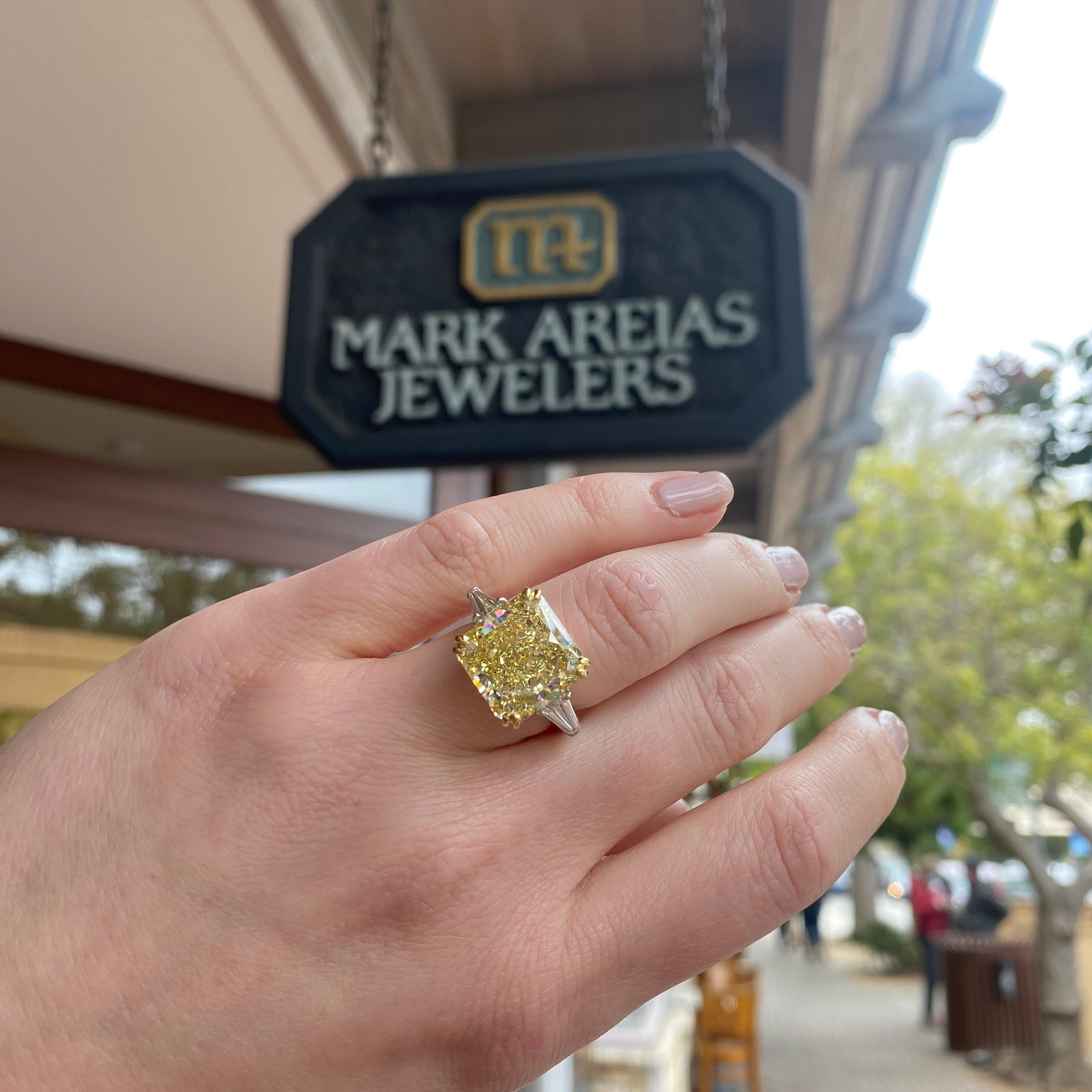 handmade yellow diamond engagement rings