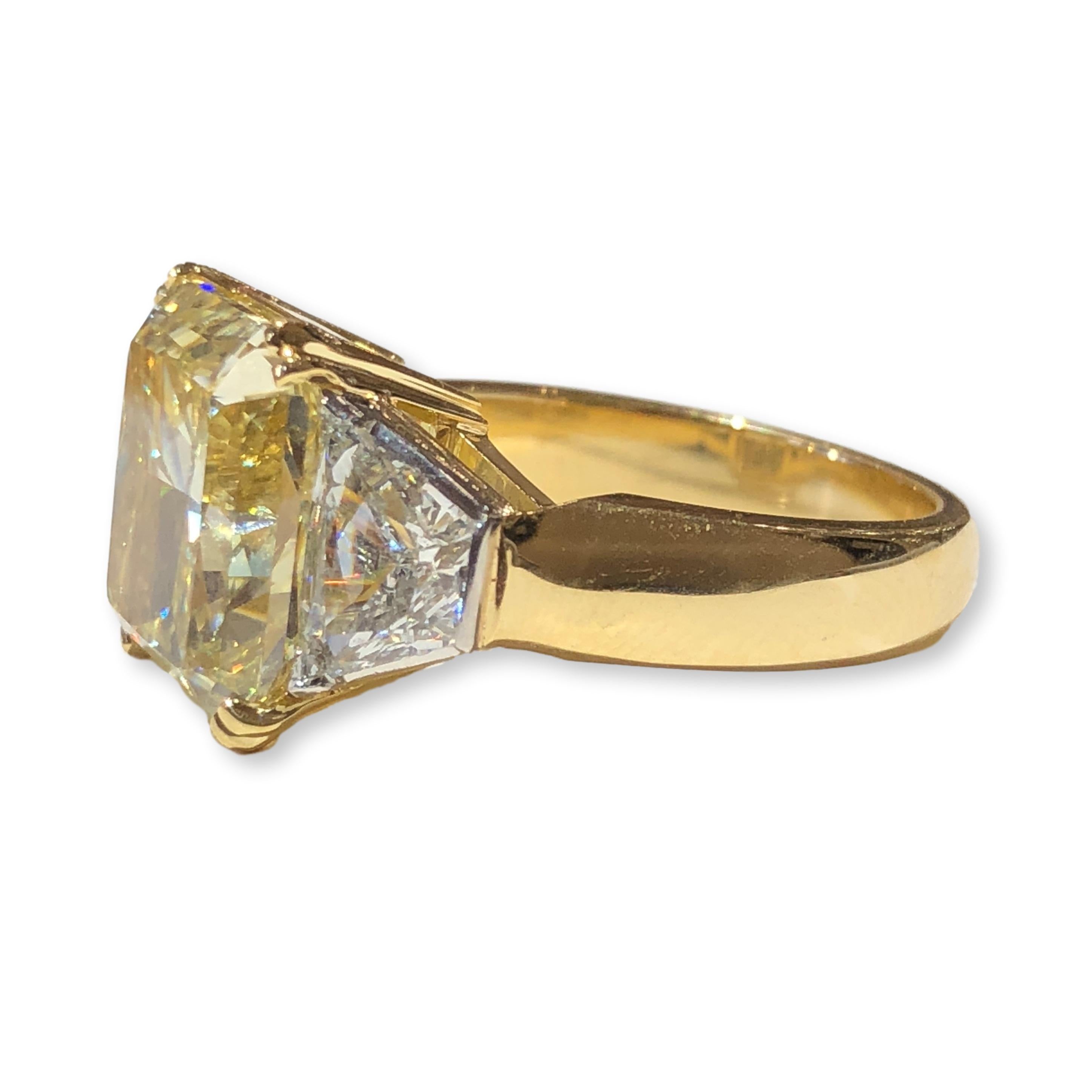 Women's Mark Areias J. Handmade Platinum & 18K Fancy Yellow Diamond Ring