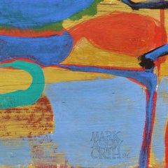 'Abstract in Red and Blue'