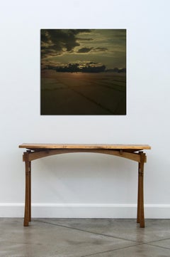 Divide - clouds, sunrise, dawn, abstracted landscape, photography on dibond