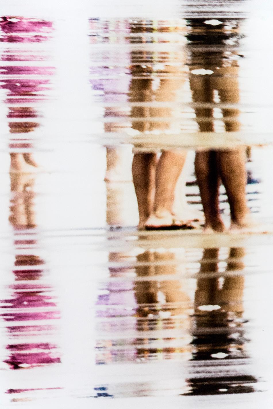 Duplication - white, pink, abstract figurative, landscape, photography on dibond - Contemporary Photograph by Mark Bartkiw