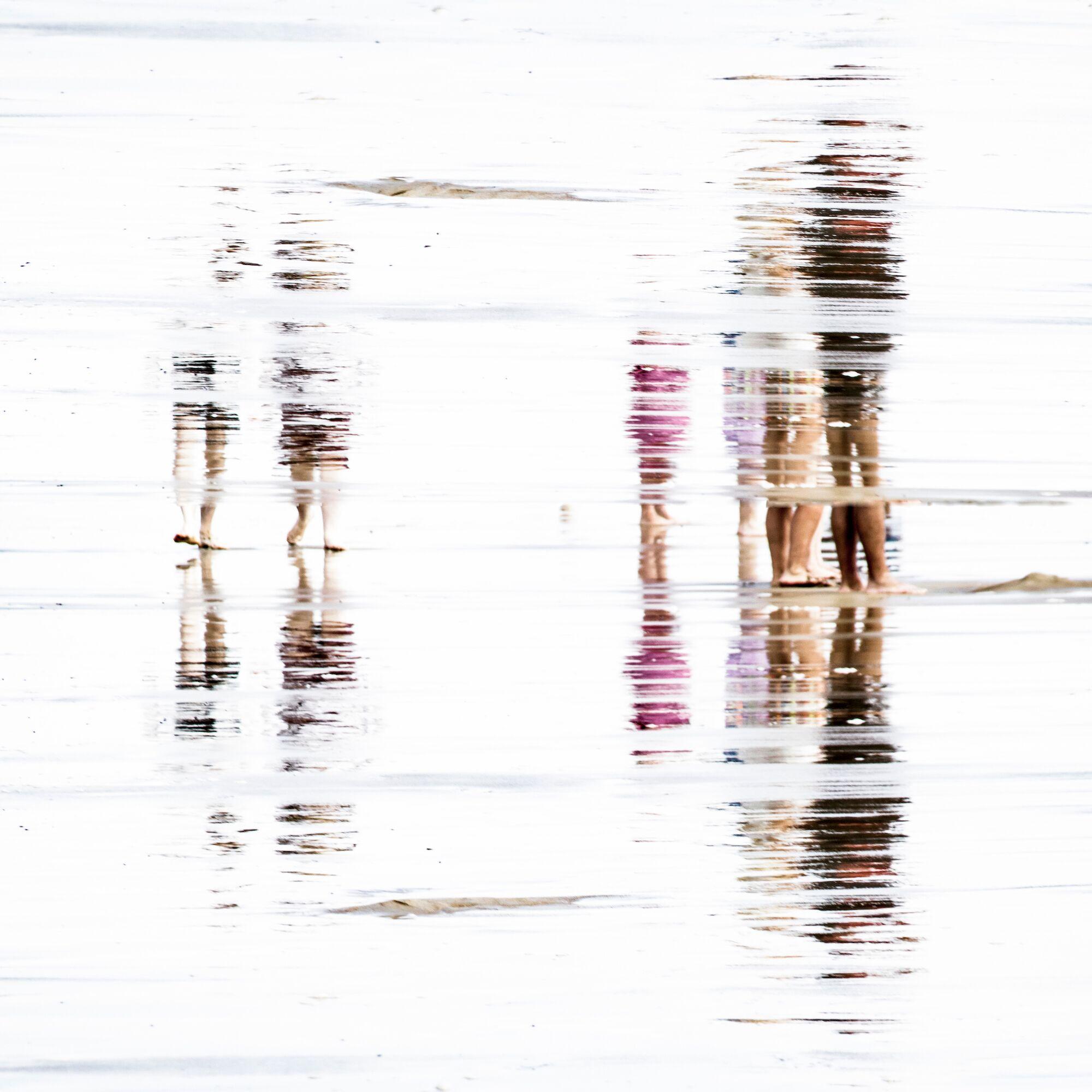 Mark Bartkiw Landscape Photograph - Duplication - white, pink, abstract figurative, landscape, photography on dibond